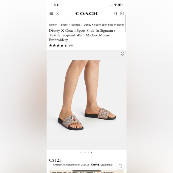 Coach X Disney Sports Slide - Picture 8 of 8